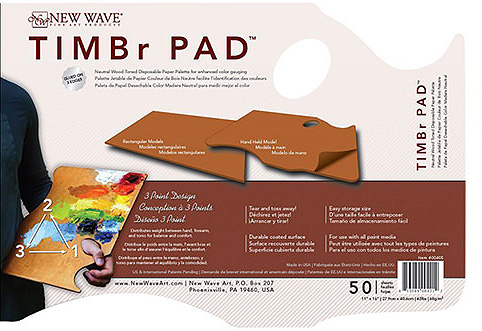 Paleta para mezclar el óleo