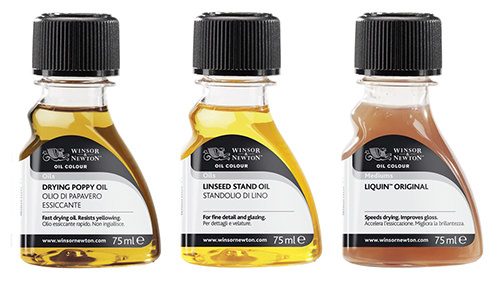 Diferentes aceites para diluir con óleo