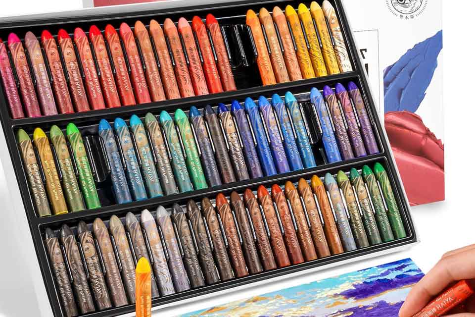 Barras de pintura al pastel duras